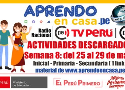 APRENDO EN CASA – SEMANA 8